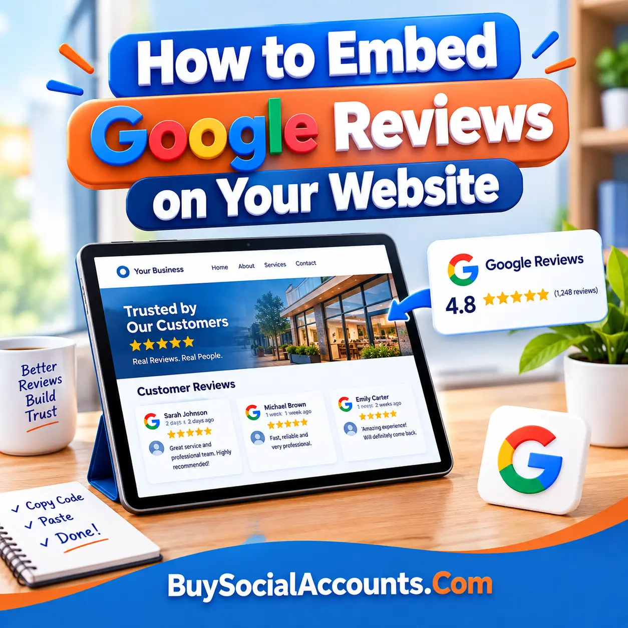 How to Embed Google Reviews on Your Website